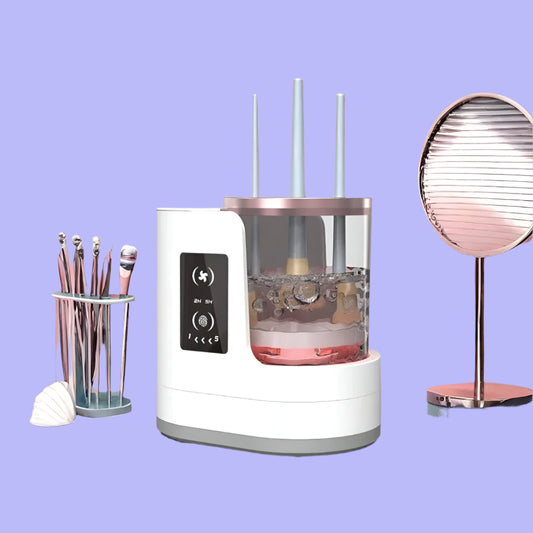 מכונת שטיפה וייבוש למברשות איפור